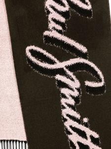 Paul Smith Sjaal met logo jacquard - Groen