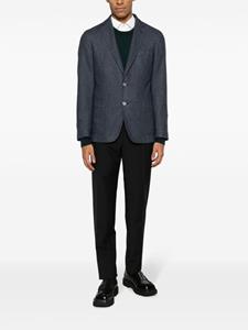 BOSS notched-lapel single-breasted blazer - Blauw