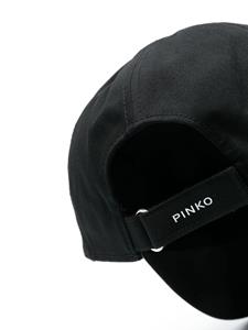 PINKO Honkbalpet met logo van stras - Zwart