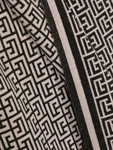 Balmain Sjaal met monogram jacquard - Zwart