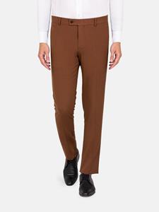 WAM Denim Slim Fit Textured Brown Pantalon-