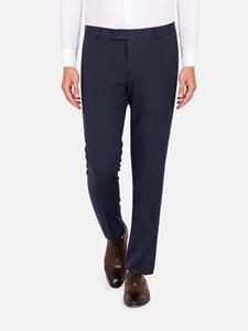 WAM Denim Slim Fit Textured Navy Pantalon-