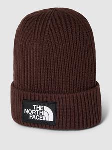 The North Face Logo Box Cuffed Beanie Hat