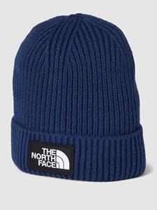 The North Face Logo Box Cuffed Beanie Hat