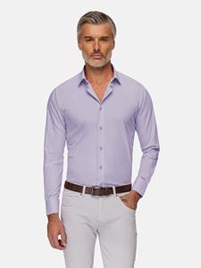WAM Denim Leira Solid Lilac Overhemd Lange Mouw-