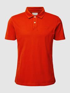 s.Oliver Kurzarmshirt Poloshirt aus Baumwolle Logo