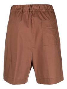 Laneus Shorts met geborduurd logo - Bruin