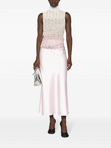 Atu Body Couture A-line satin maxi skirt - Roze