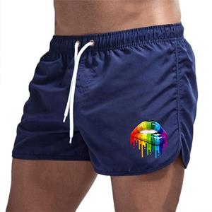 T-fengxinzi Men's new fashion beach shorts polyester multi-color sports three-point shorts