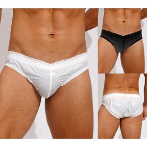 HULIJA Men's See Through Beach Shorts Underwear Swim Trunks Bikini Briefs