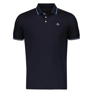 Duetz 1857  Polo Quick-dry Stretch Met Accent Donkerblauw