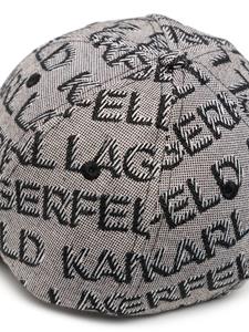 Karl Lagerfeld Honkbalpet met logoprint - Zwart