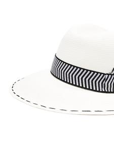 Borsalino Fedora hoed met brede rand - Wit
