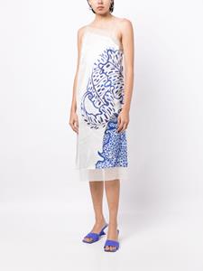 Ferragamo Midi-jurk met bloemenprint - Wit