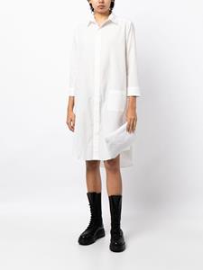 Yohji Yamamoto Zijden blousejurk - Wit