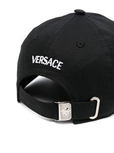 Versace Honkbalpet met geborduurd logo - Zwart