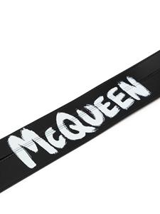 Alexander McQueen Riem met dubbele gesp - Zwart