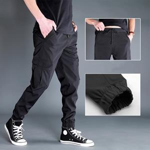 VIYOO Men Pants Black Joggers Multi Pocket Loose Sport Trousers Spring Autumn Male Casual Sweatpants Cargo Pants Plus Size M-6XL