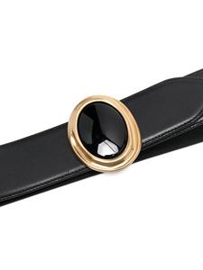 Saint Laurent Riem met ovalen gesp - Zwart