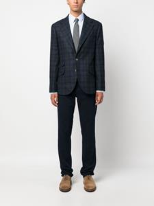 Brunello Cucinelli Geruite blazer - Blauw