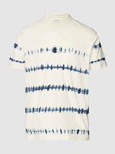 Esprit Poloshirt met streepmotief in batiklook