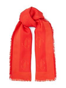 Jimmy Choo Sjaal met monogram - Oranje