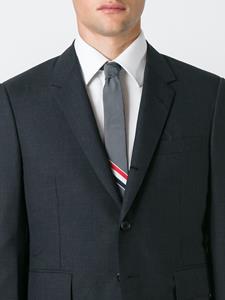 Thom Browne grosgrain striped tie - Grijs