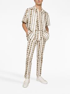 Dolce & Gabbana Pantalon met print - Wit