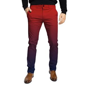 Casual Fashion Mens Clothes Fashion Men's Pants 3D Printing Gradient Color Plaid Trousers