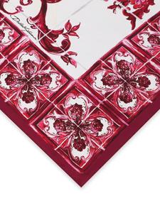 Dolce & Gabbana Sjaal met Majolica-print - Rood