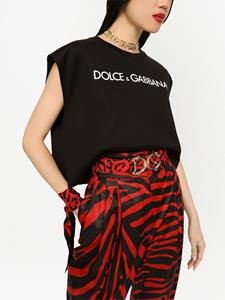 Dolce & Gabbana Sjaal met dierenprint - Rood