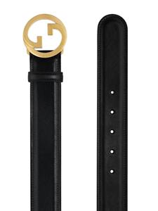 Gucci Gespriem met logoplakkaat - Zwart