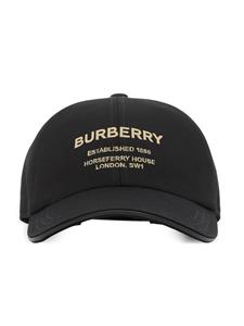 Burberry Pet met geborduurd Horseferry logo - Zwart