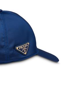 Prada Honkbalpet met logo - Blauw