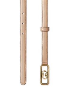 Gucci Double G leather belt - Beige