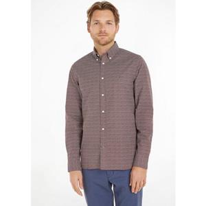 Tommy Hilfiger Langarmhemd SMALL RETRO PRINT SF SHIRT mit Button-down-Kragen