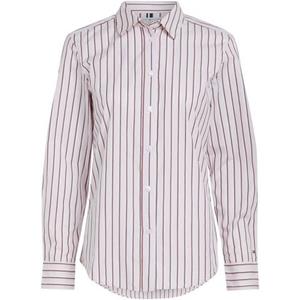 Tommy Hilfiger Overhemdblouse RWB REGULAR SHIRT LS in modieus streepdessin