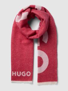 HUGO Sjaal met labelprint, model 'Alexie'