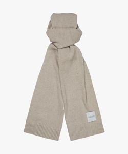 Profuomo Beige wol-cashmere knitted sjaal Heren