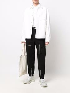 Alexander McQueen Broek met rits - Zwart