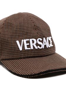 Versace Honkbalpet met logoprint - Bruin