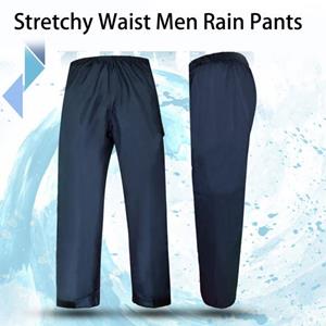 U You Clothing Comfortable Rain Trousers Elastic Waist Reliable Deep Crotch Cycling Pants