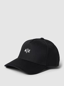 Armani Exchange Men's Small Ax Logo Cap - Black/White