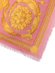 Versace Sjaal met barokprint - Roze
