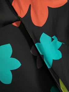 Talbot Runhof Sjaal met bloemenprint - Zwart
