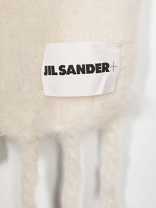 Jil Sander Sjaal met logopatch - Wit