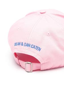 Dsquared2 Technicolor logo-embroidered baseball cap - Roze