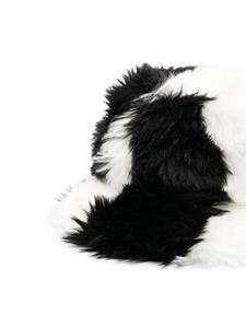 Karl Lagerfeld Vissershoed van imitatiebont - Zwart