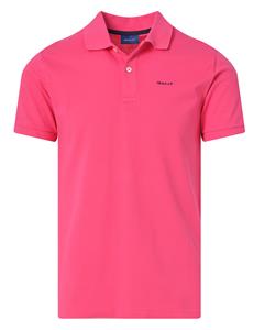 Gant Poloshirt pink passform textil (1-tlg)