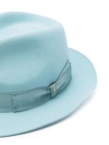 Borsalino Vilten fedora hoed - Blauw